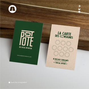 identité visuelle - carte de consignation   