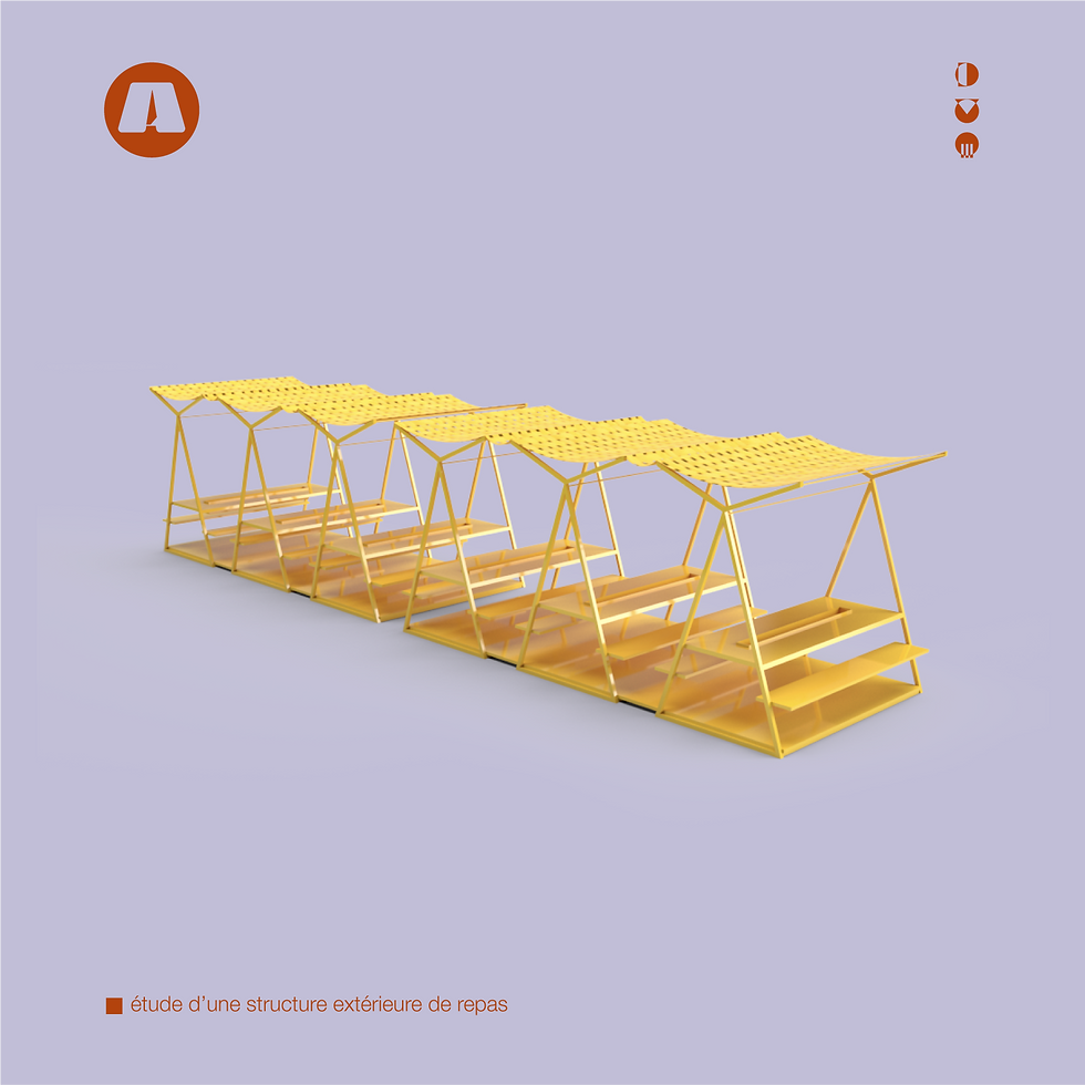 terrasse modulaire place de parking bar restaurant