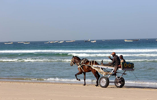 Plage de la Petite Côte au Sénégal