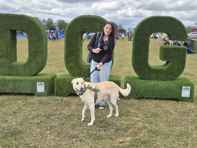 Trainee With Cross Breed Dog