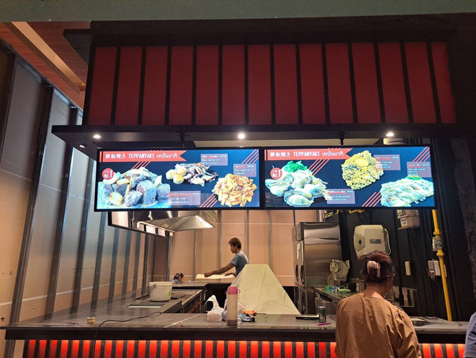 ป้ายไฟเมนู,ป้ายไฟ slim lightbox,ป้ายไฟอาหาร,ป้ายไฟเมนูอาหาร,