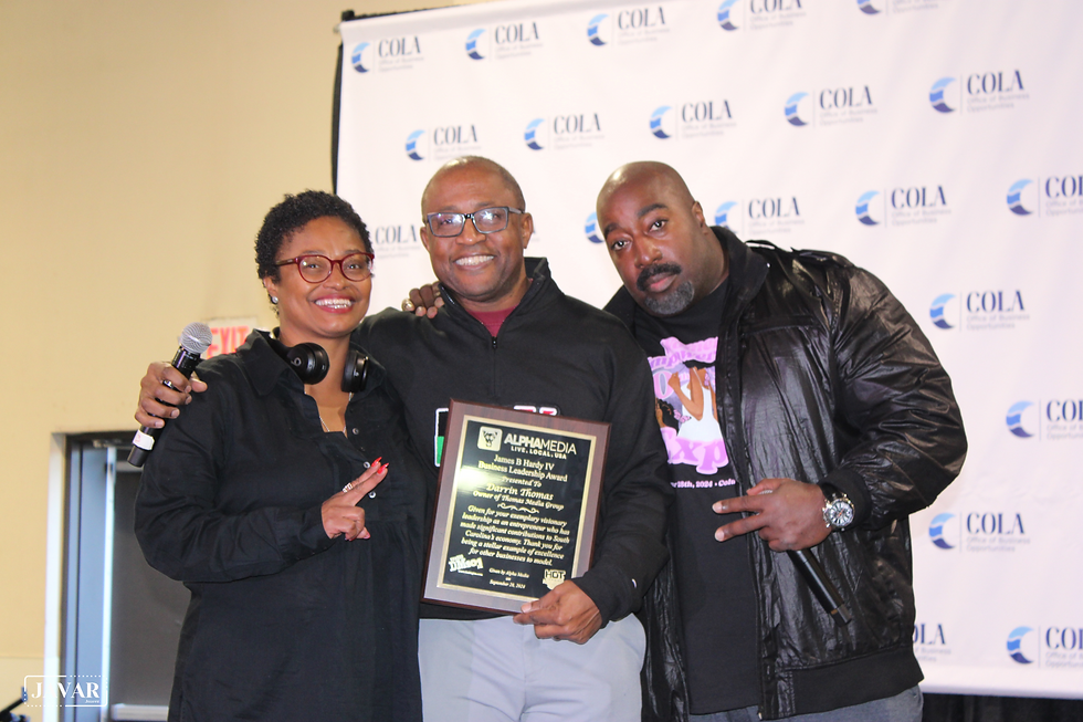 Mr. Darrin Thomas owner of Thomas Media Group and Founder of Black Expo received the James B. Hardy IV award