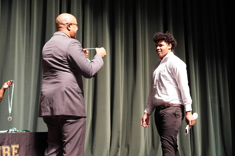 Eau Claire High School Honor Roll Students prepare to receive their awards including perfect attendance for some. January 27, 2026. Juarez©2026