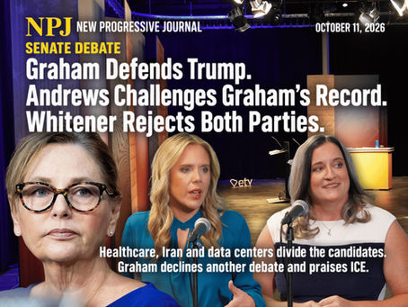 Senate Debate: Graham Defends Trump. Andrews Challenges Graham’s Record. Whitener Rejects Both Parties.