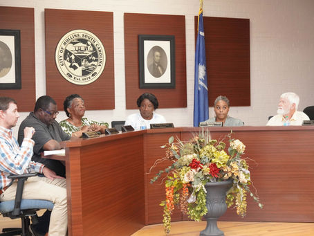 Mullins City Council convenes during the contentious April 24 meeting