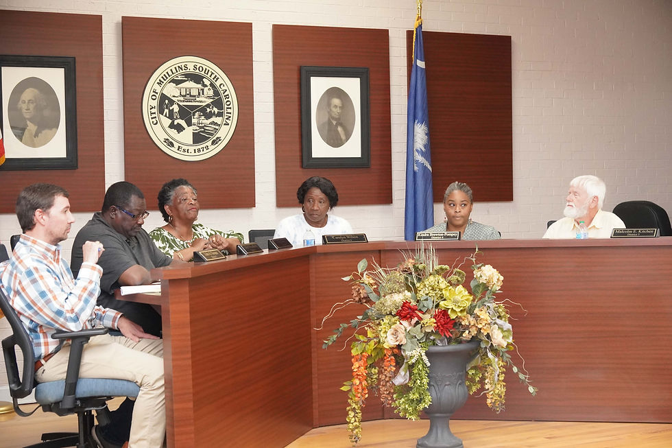 Mullins City Council convenes during the contentious April 24 meeting