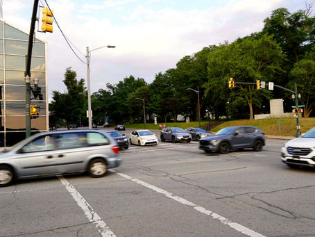 Traffic moves through the intersection of Assembly and Gervais Streets in downtown Columbia