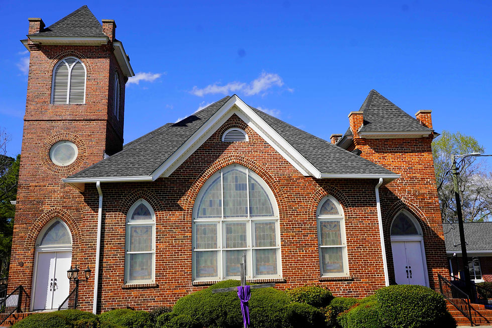 Mt. Olive Baptist Church in Mullins, founded in 1882 by formerly enslaved residents and their descendants. The present sanctuary, designed by Black architect Wade Alston Ford and built by members of the congregation between 1922 and 1926, remains a landmark of the city’s Black religious and civic life. JavarJuarez©2026