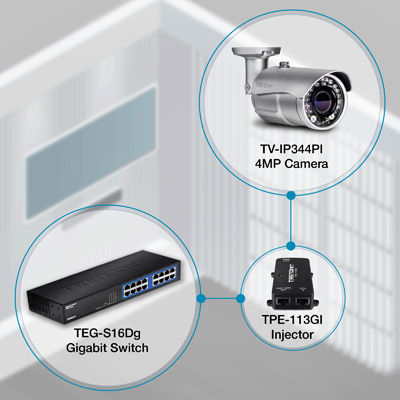 Thumbnail: TRENDNET INTERNET SECURITY CAMERA TV-IP344PI