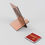 थंबनेल: WooDinto Round Laser Cut Wooden Mobile Stand Desk Organizer Color: Natural Teak