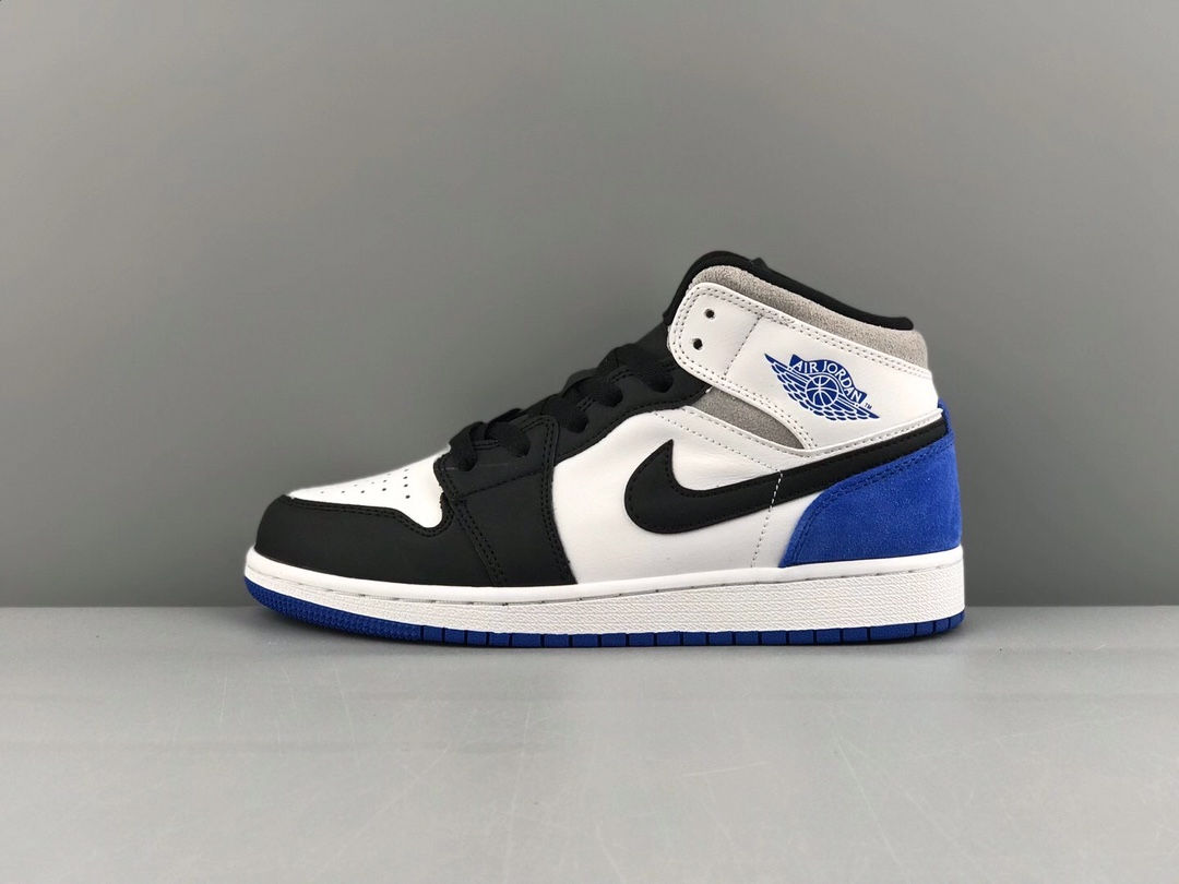 AIR JORDAN 1 MID SE UNION ROYALWHITE/BLACK-LIGHT SOLAR FLARE HEATHER-HYPER ROYAL