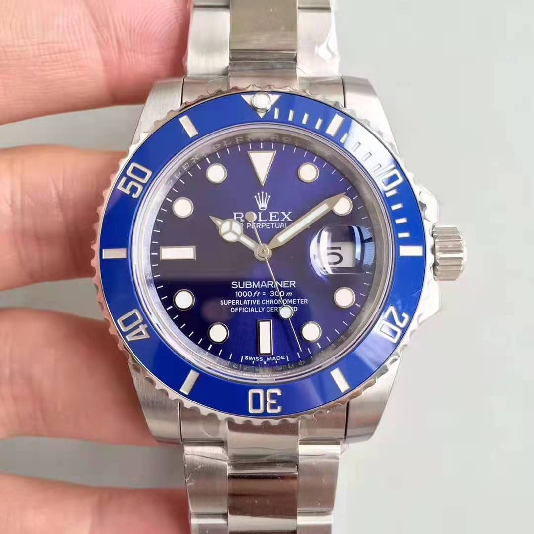 ROLEX SUBMARINER BLUE DIAL N BRACELET STAINLESS STEEL 904L