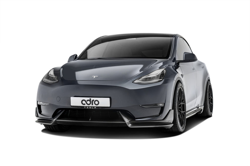 Adro Tesla Model Y Premium Prepreg Carbon Fiber Complete Kit, offered by MADE motorsports in Las Vegas, Nevada.