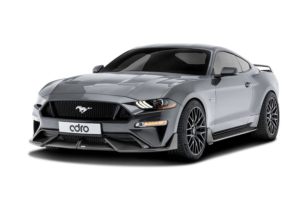 Adro Ford Mustang Carbon Fiber Side Skirts, offered by MADE motorsports in Las Vegas, Nevada.