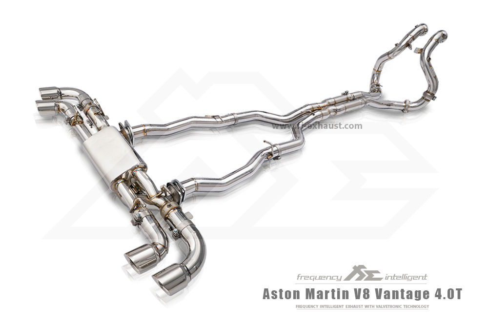 FI Exhaust - Aston Martin V8 Vantage Quad Tips Sport 4.0TT M177 2018 Valvetronic