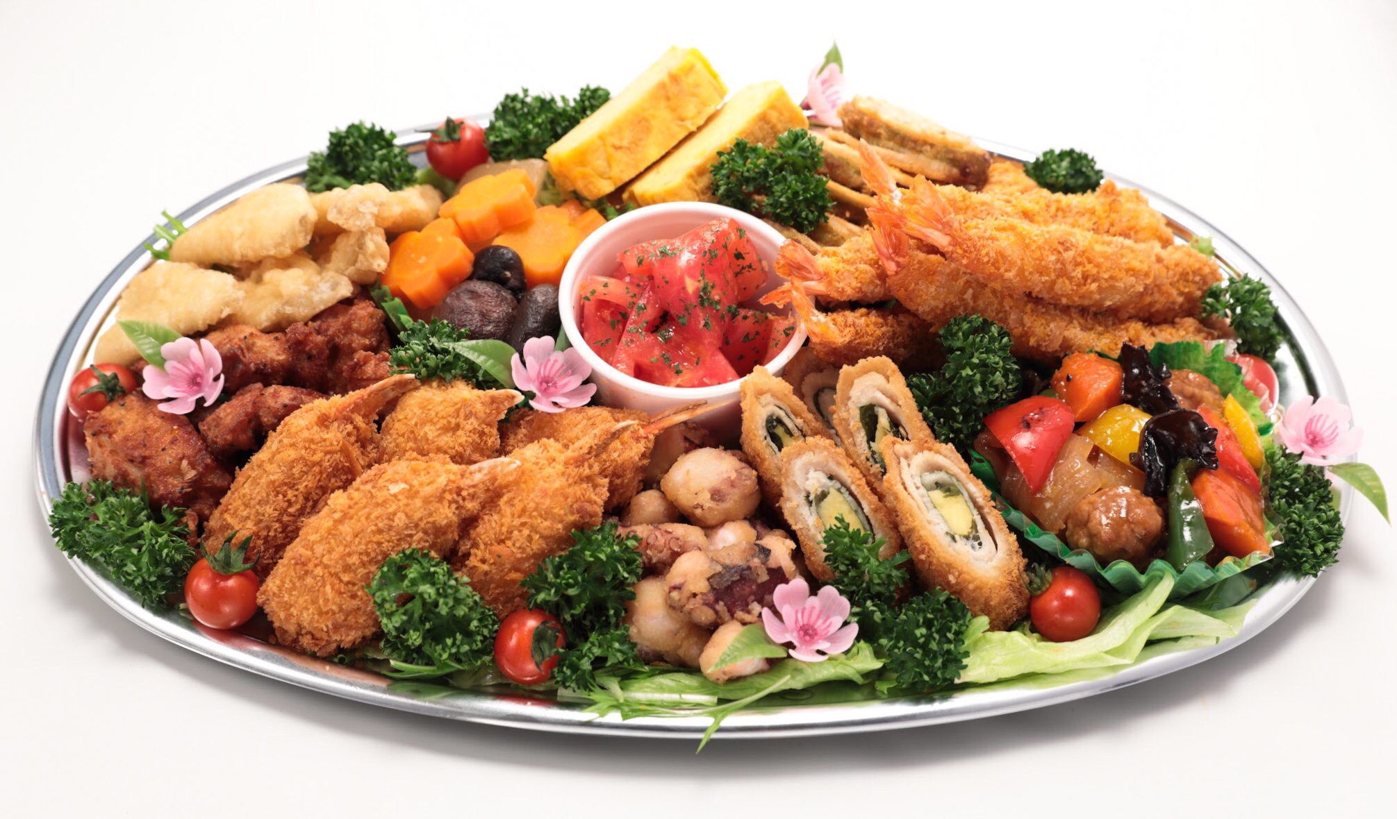 Arranged Food and Objects