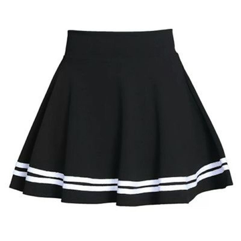 Summer 2026 Women Skirt Elastic Faldas Ladies Midi Skirts Pleated Black Sexy Str