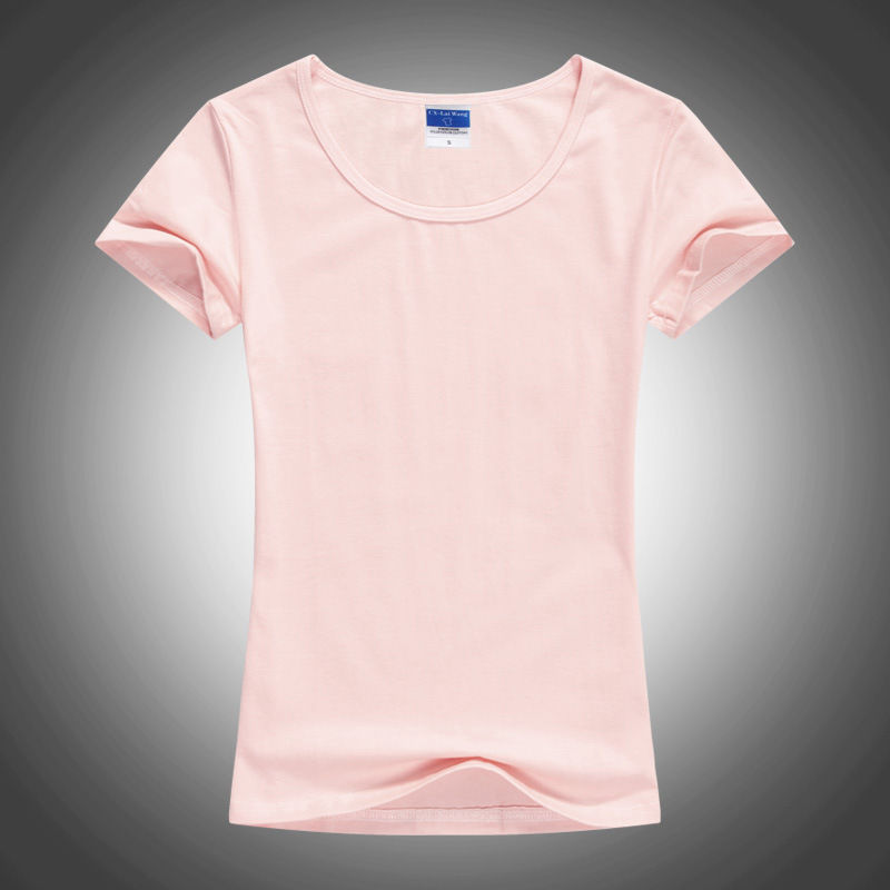 Thumbnail: Slim Sexy Custom Tee Shirt  Logo Photo Text Print for Women Ladies Summer Cool B