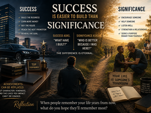 Success Is Easier to Build Than Significance.
