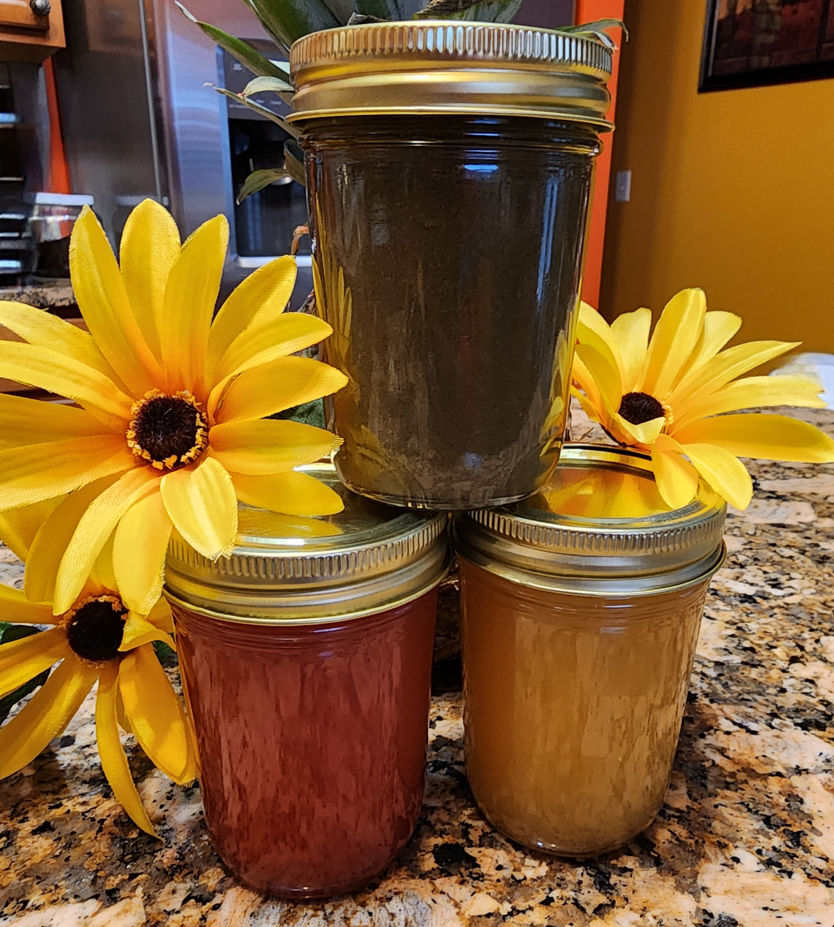 Two Herbal Fruit Flavor Blends and One Chlorophyll Wellness Blend.