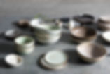 Ceramics bowls and plates