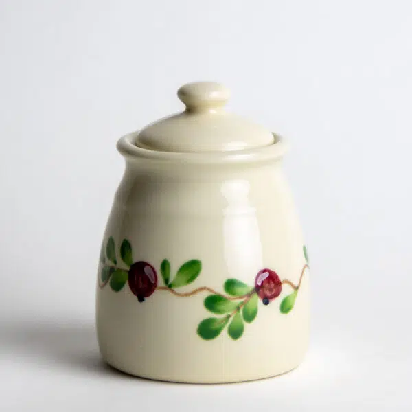 Handpainted Pottery Sugar Jar Bar Harbor Tea Co.