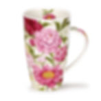 Henley Peonies Coffee and Tea Mug- Dunoon fine English bone china