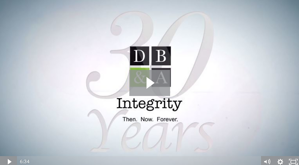30 Years of Integrity Video