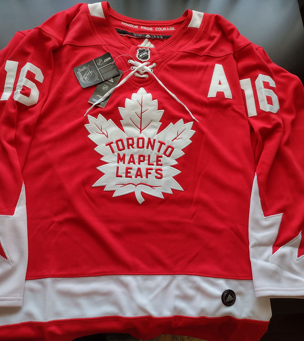 Thumbnail: Mitch Marner Red Jersey. 
