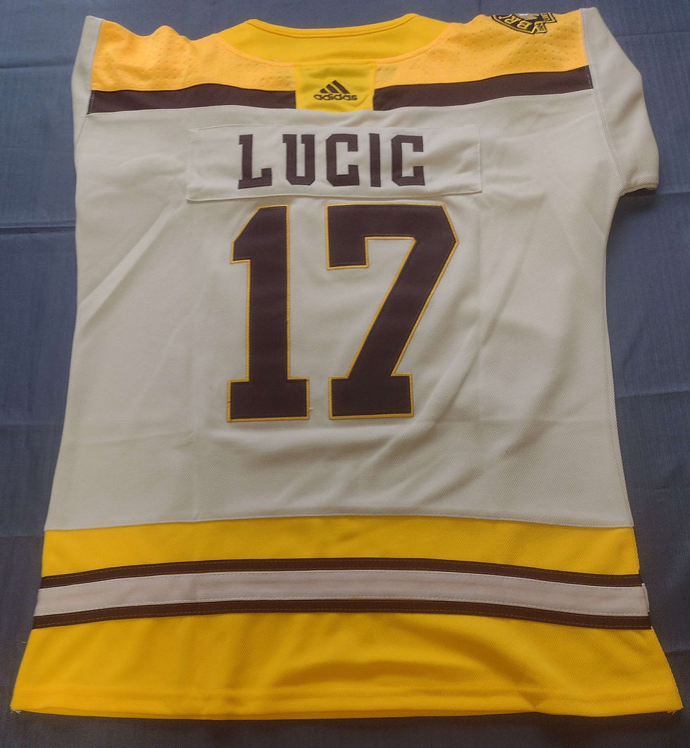 Thumbnail: Milan Lucic 100th Anniversary Jersey 