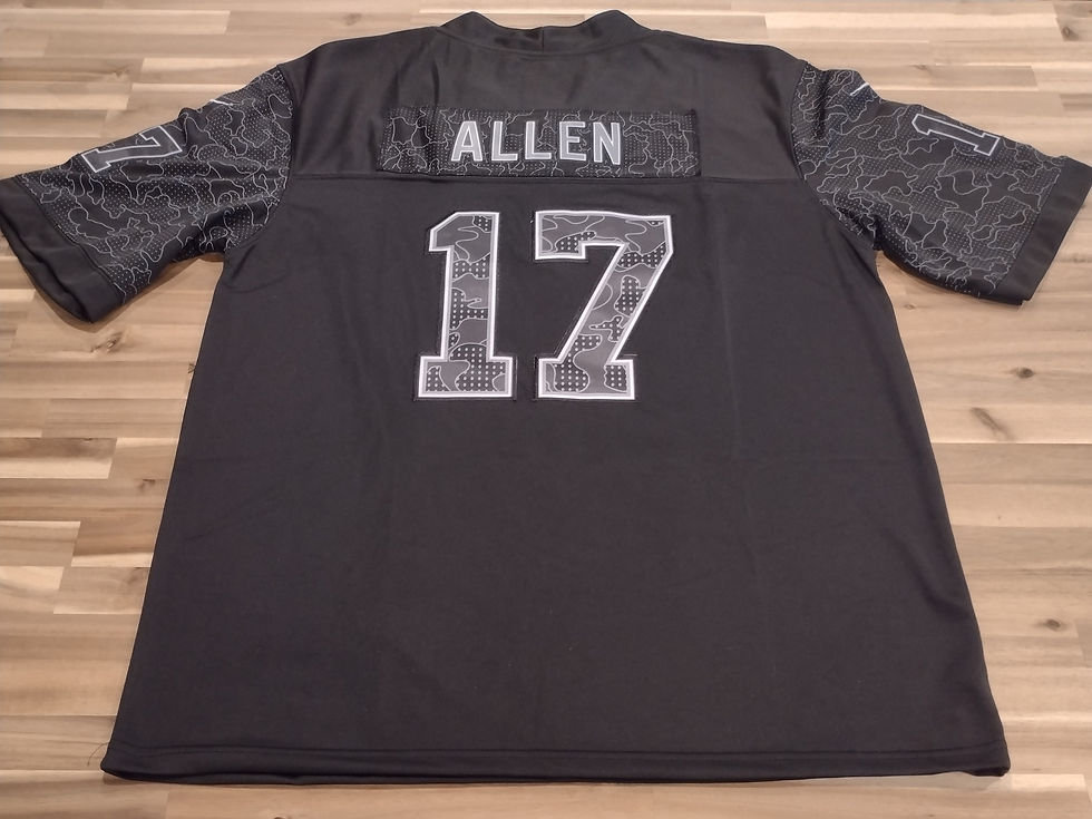 Thumbnail: Josh Allen Black Salute To Service Camo Jersey 