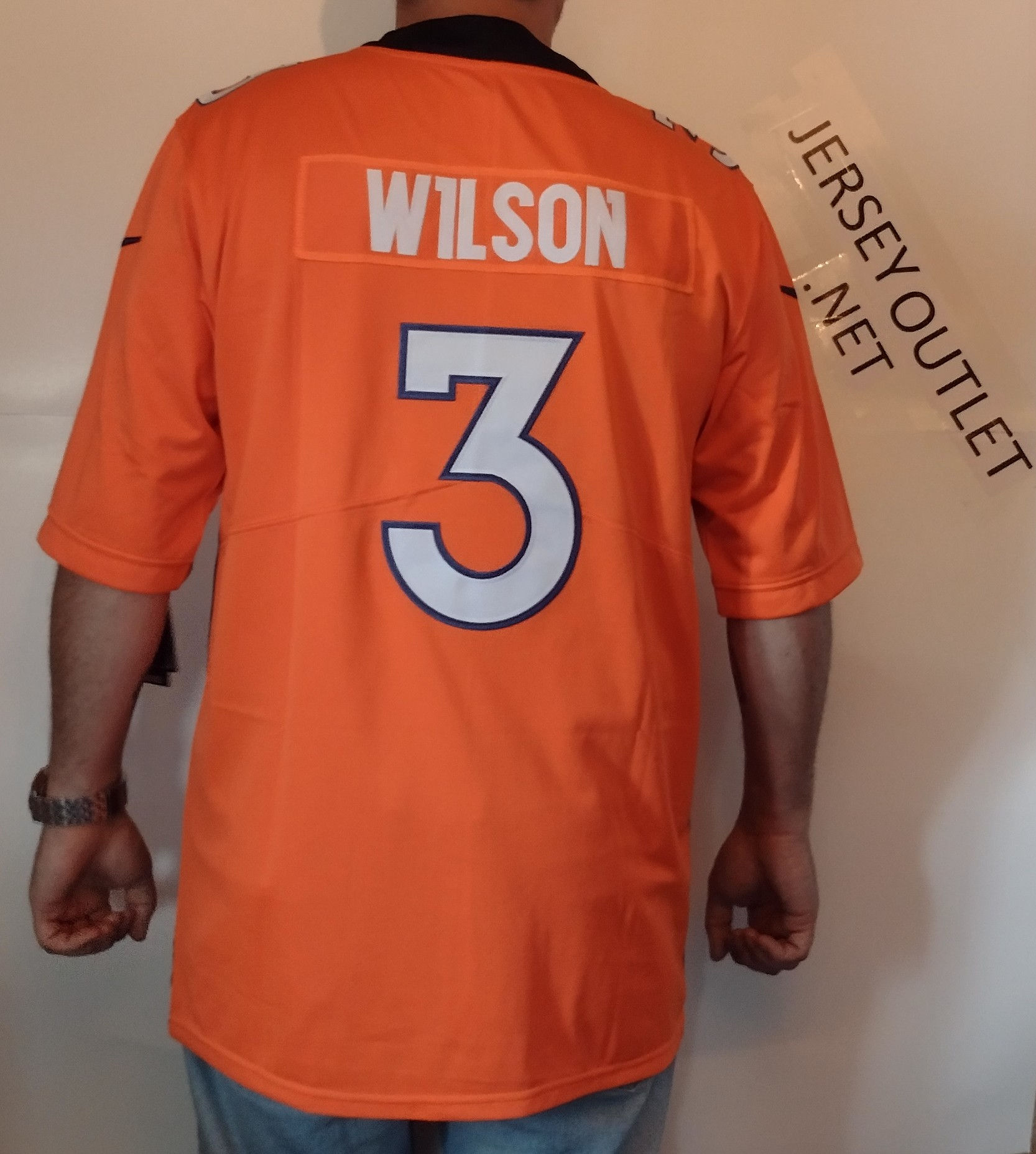 Russell Wilson Orange Alternate Jersey 