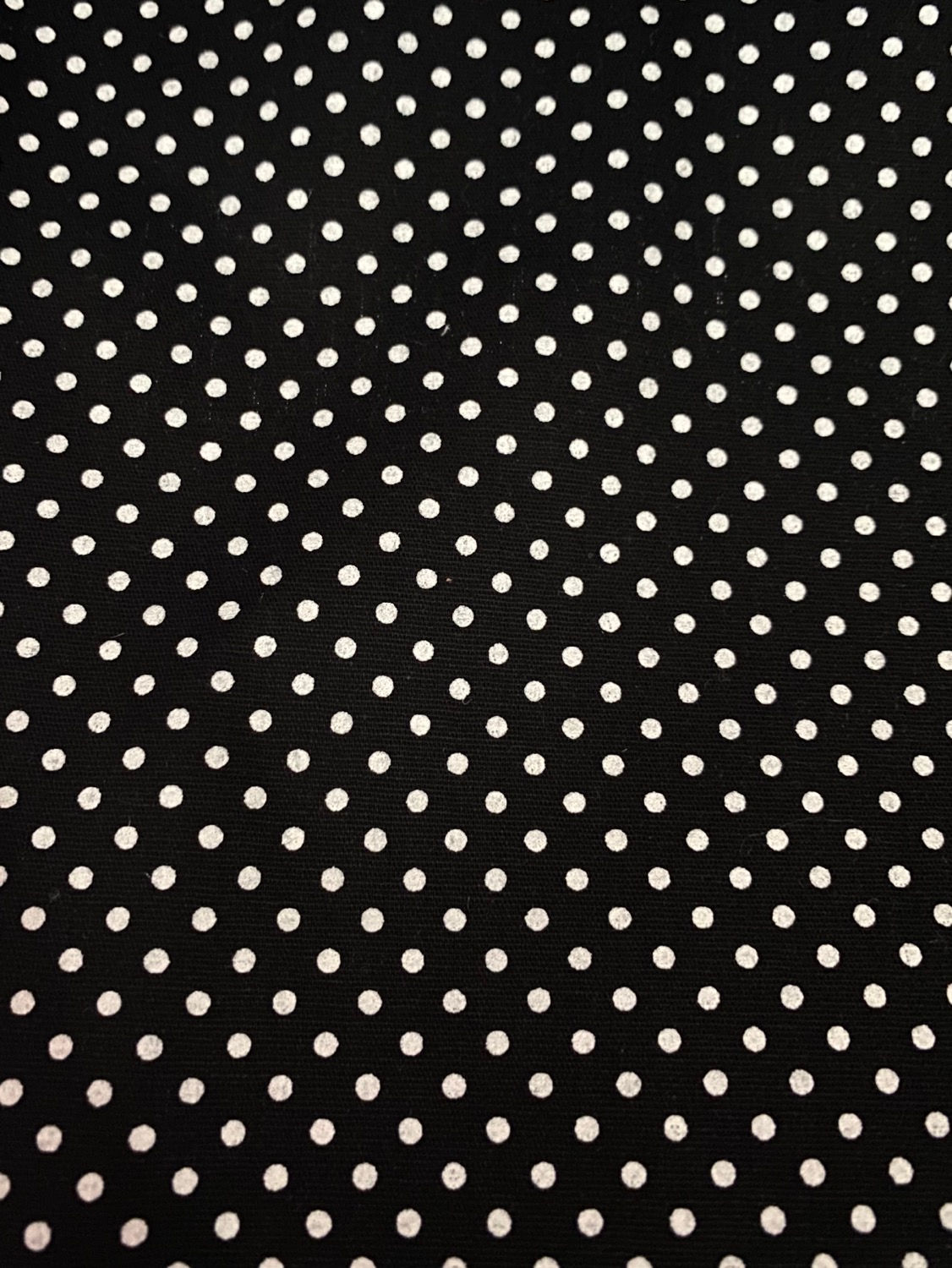 Tricoline poá fundo preto 50 cm