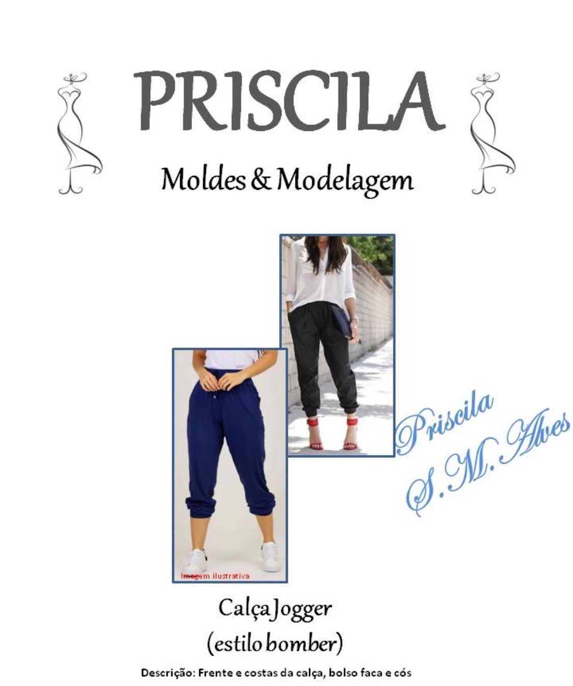 Molde calça jogger (feminino)