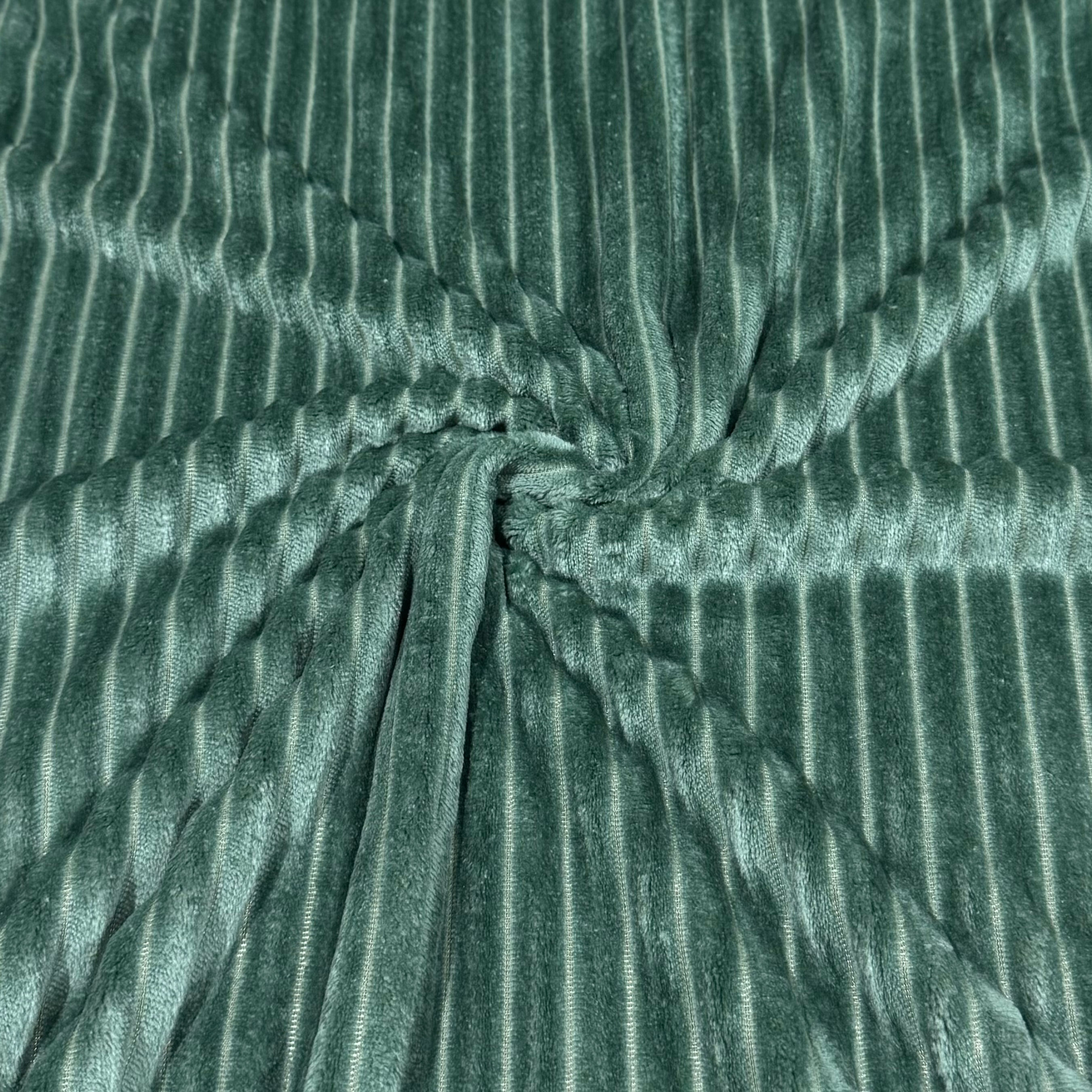 Fleece 2.50 canelado verde salvia 