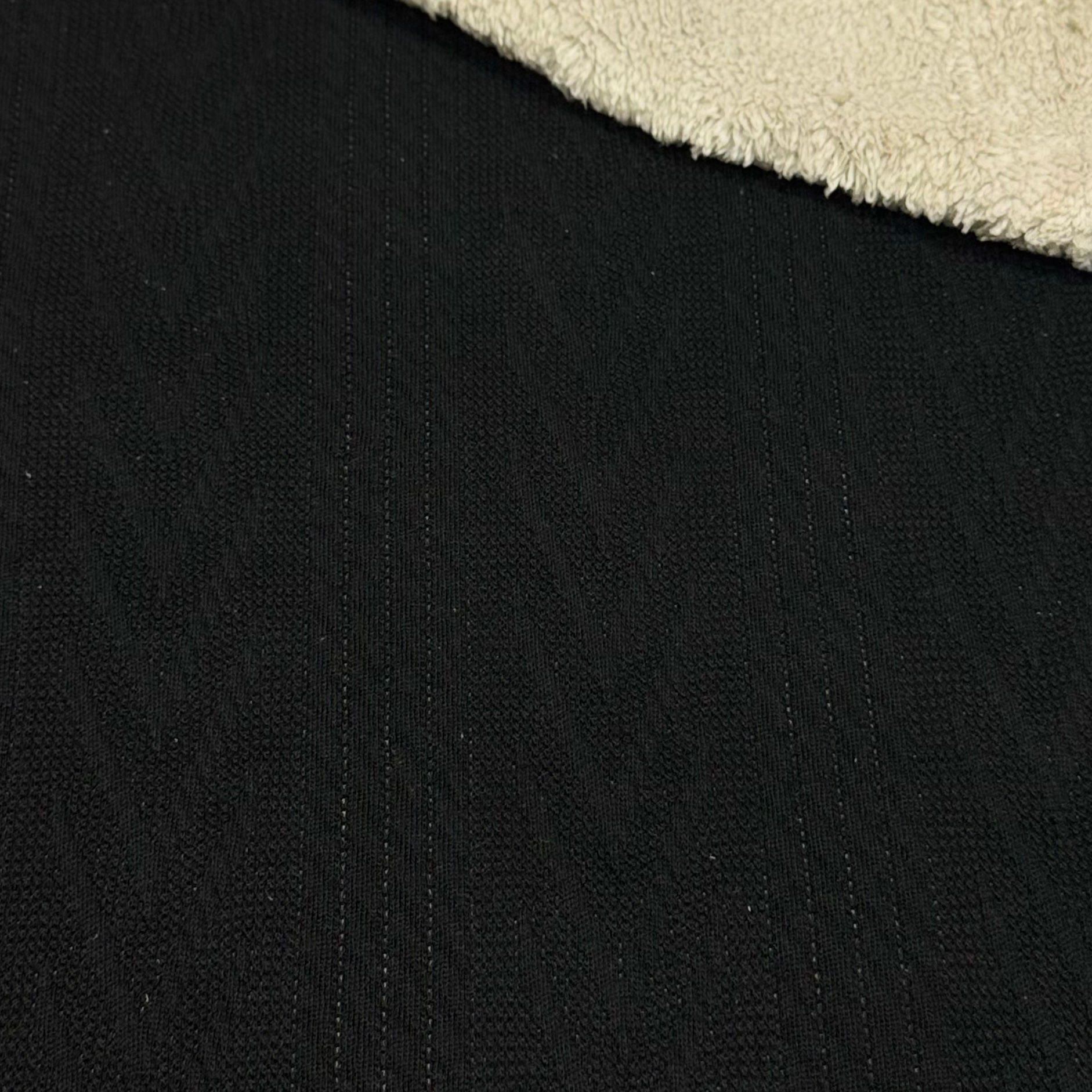 Tricô dublado preto