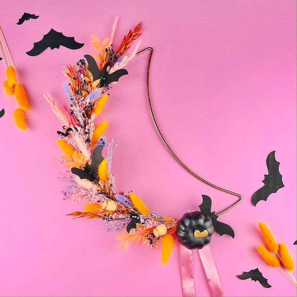 Halloween Dried Flower Wreath Workshop