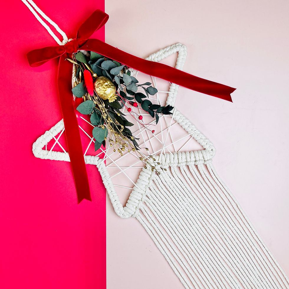 Macrame Star Christmas Wreath Workshop