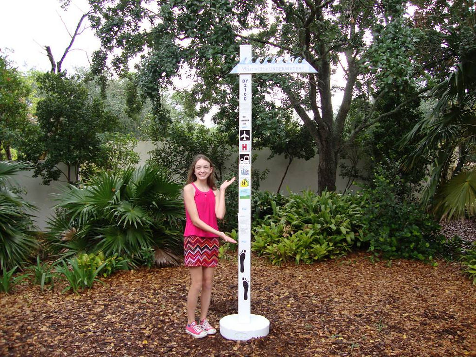 Leah Standing by SLAP Pole