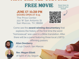 SPRINGS OF LIFE CHURCH SPONSORING FREE SHOWING OF '1946: THE MISTRANSLATION THAT SHIFTED CULTURE' JUNE 17 AS PART OF PRIDE CELEBRATION