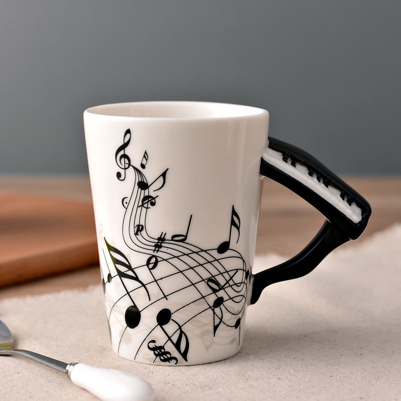 Piano Mug Music Notes 400ml