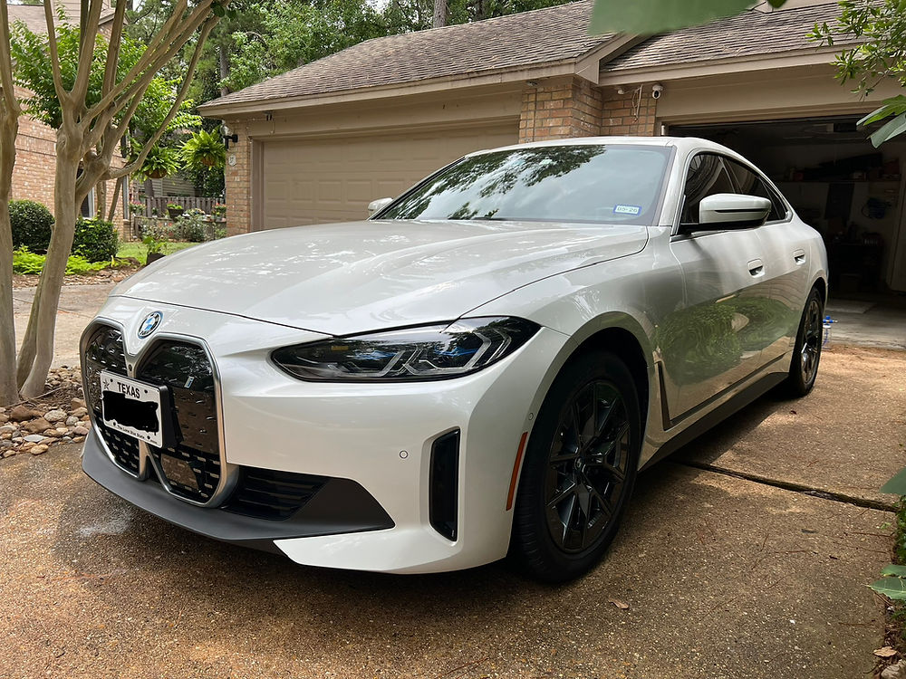 White BMW exterior mobile detailing in Angleton TX