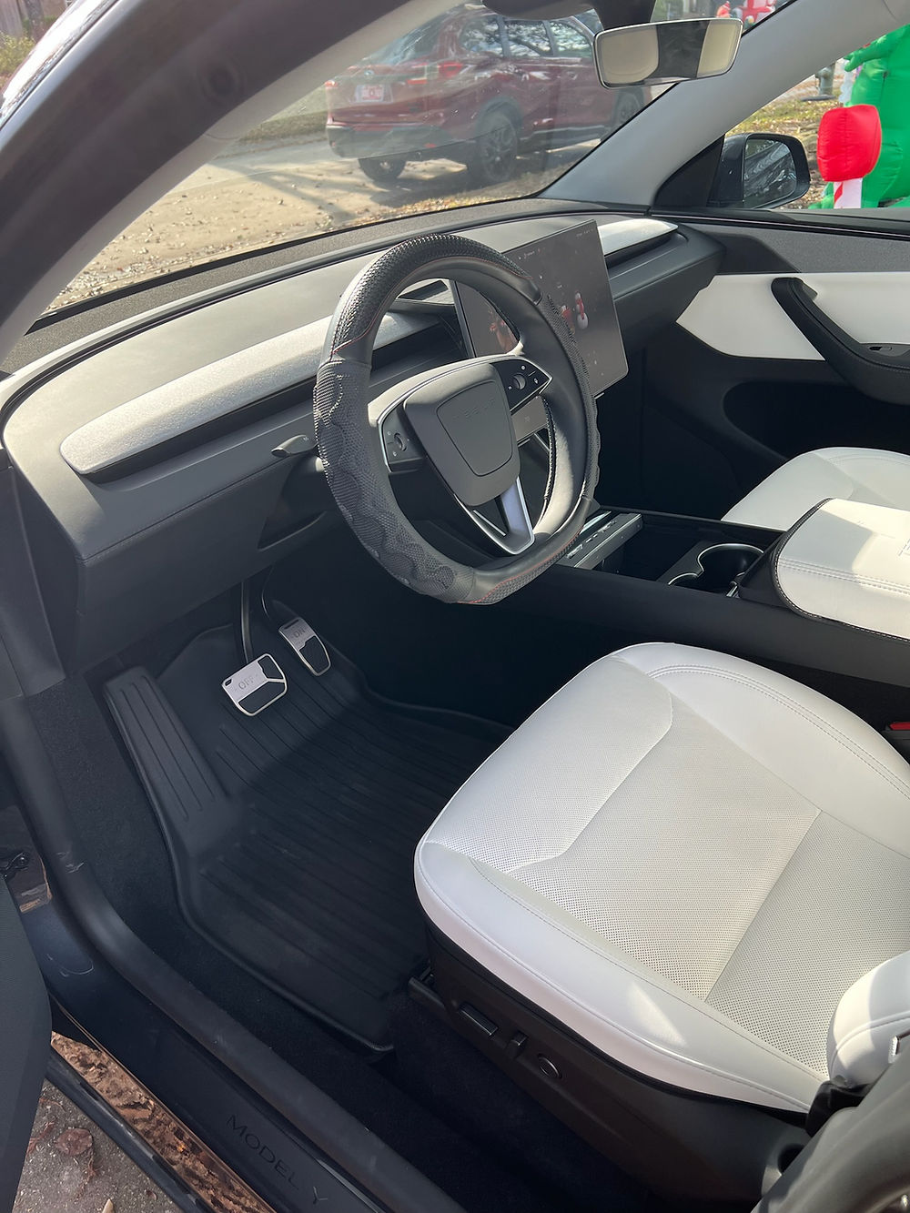Tesla interior mobile detailing in Angleton TX