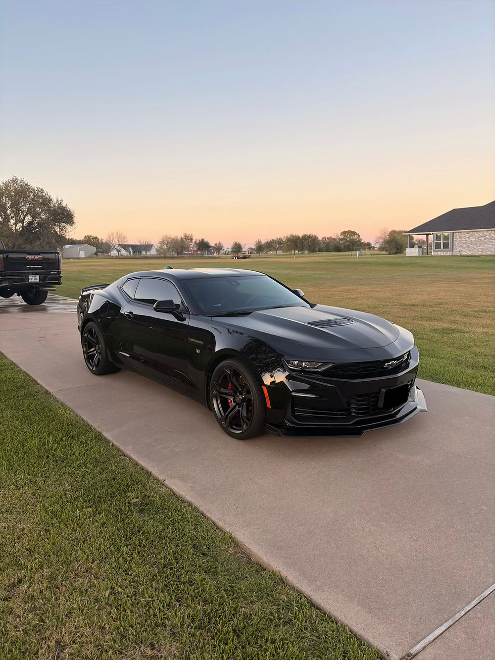 Black Camero exterior mobile detailing in Angleton TX