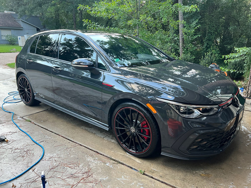blue GTI exterior mobile detailing in Angleton TX