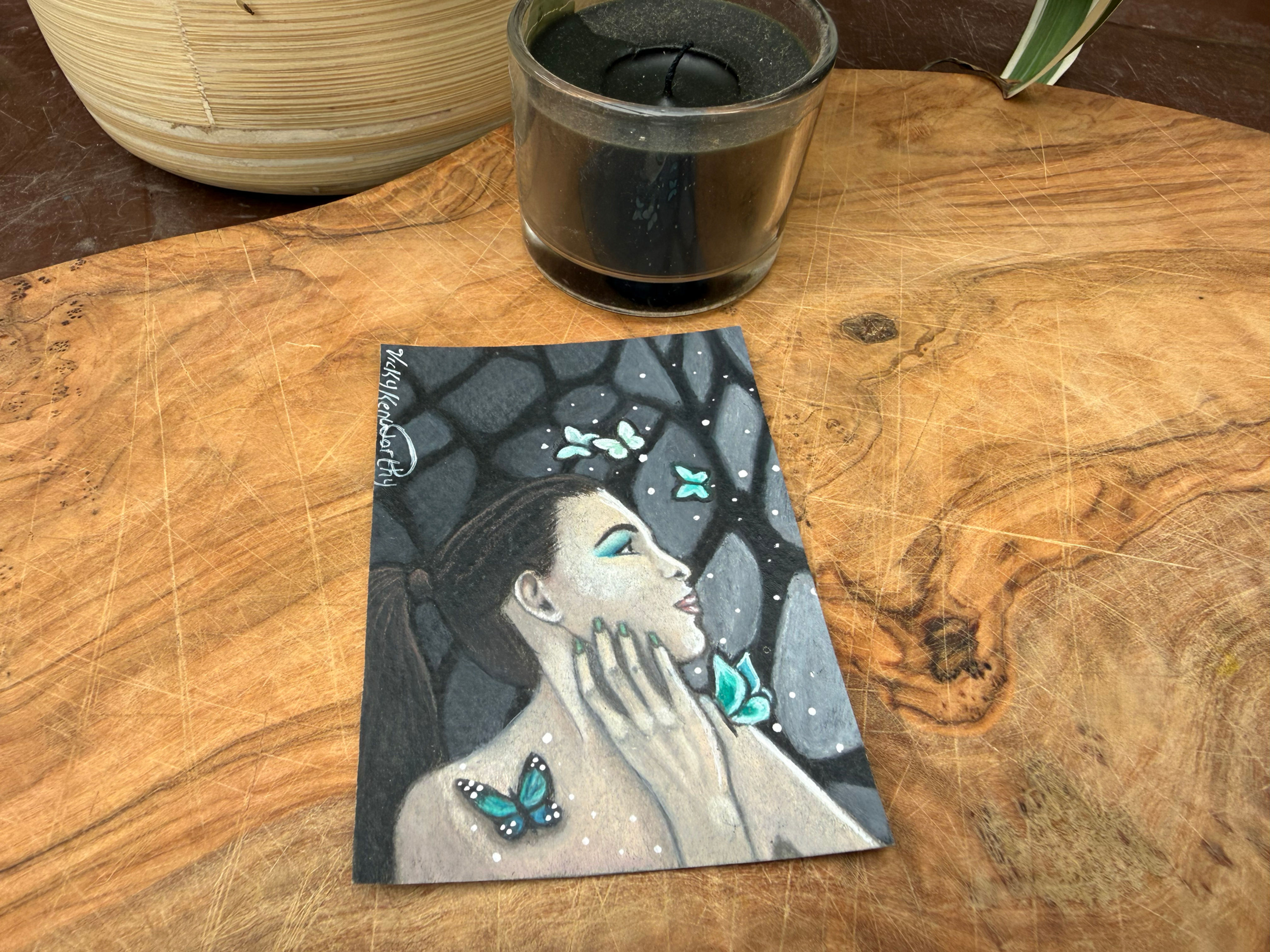 Alone original ACEO