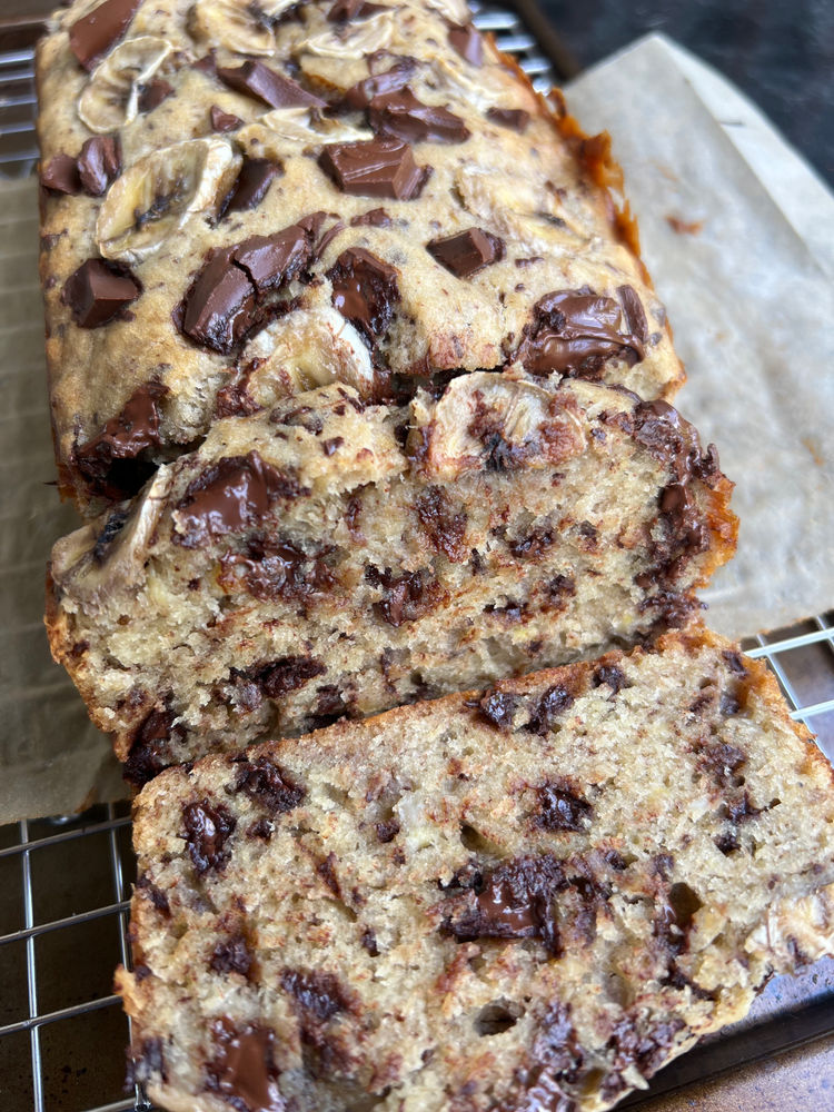 Chocolate chunk banana bread