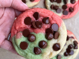 Rainbow sugar cookies