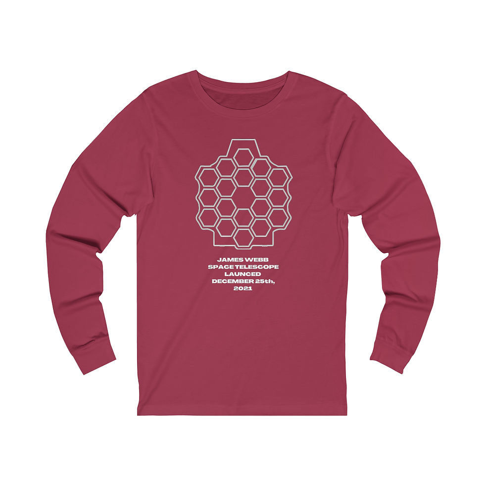 Miniatura: Men's James Webb Space Telescope Launch Date Long Sleeve Shirt