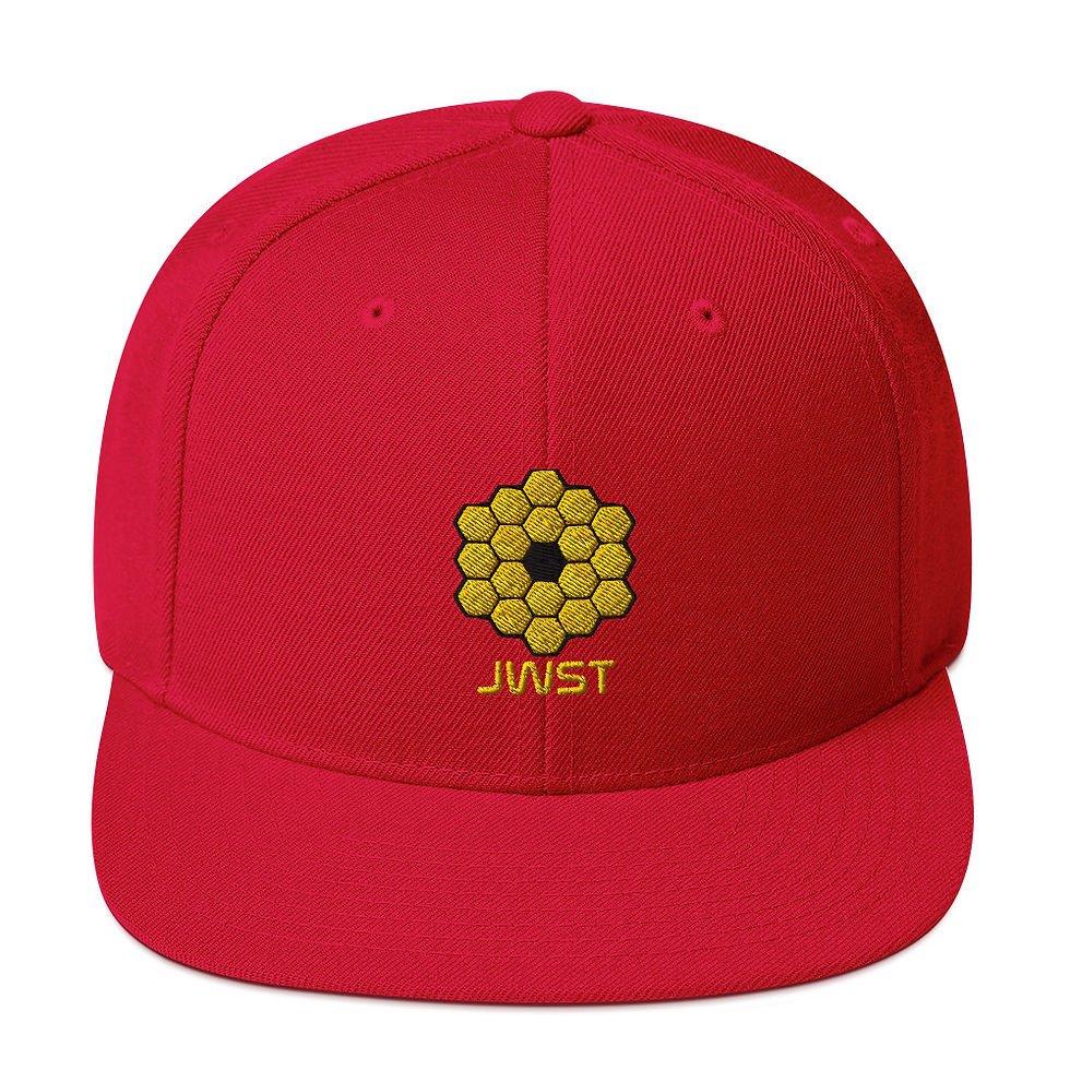 Miniatura: JWST Snapback Baseball Hat - James Webb Space Telescope Cap - Flat Embroidery